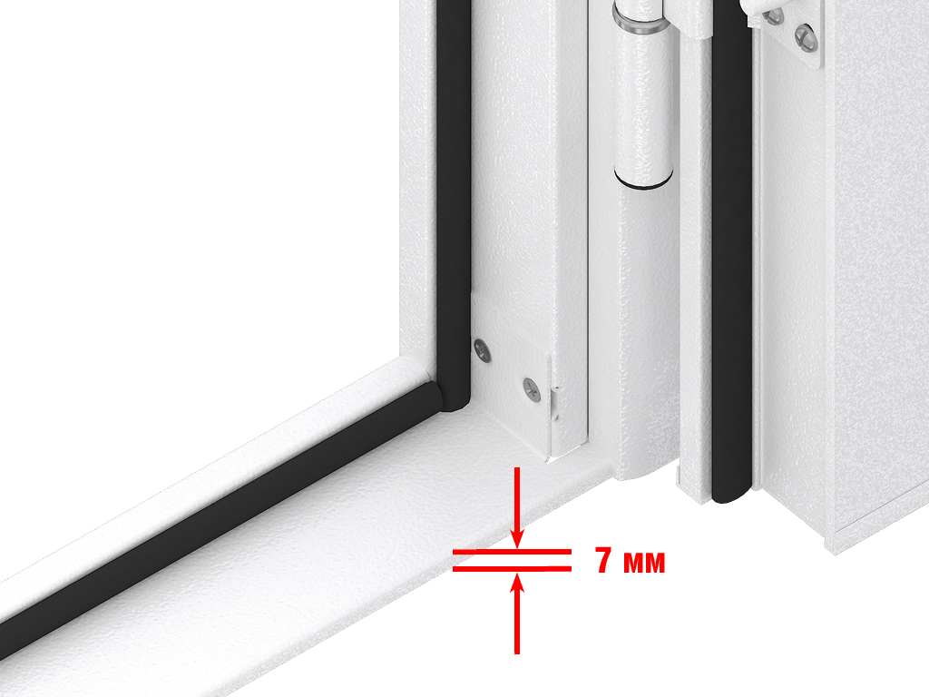 Ajratiladigan po'latdan yasalgan prag.